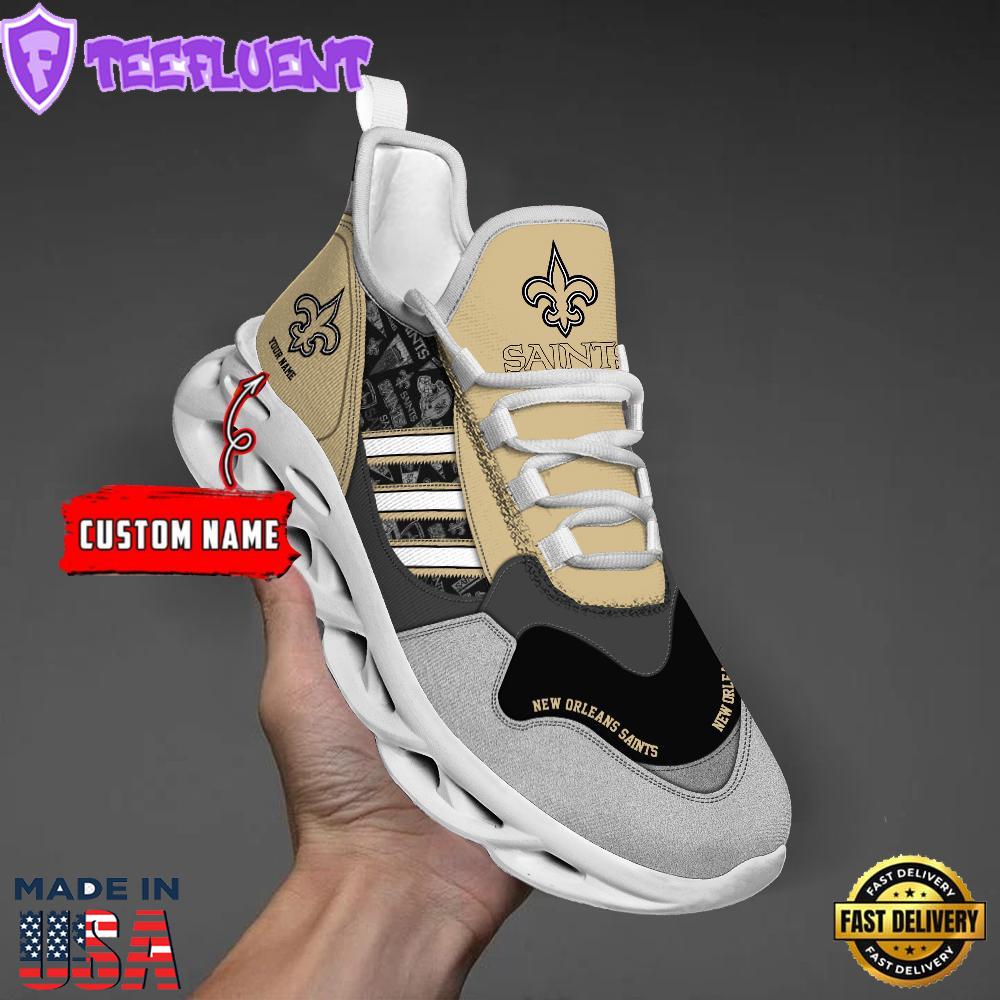 New Orleans Saints Clunky Max Soul Shoes NFL Personalized