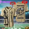 New Orleans Saints NFL 3D Personalized Baseball Shirt For Fans