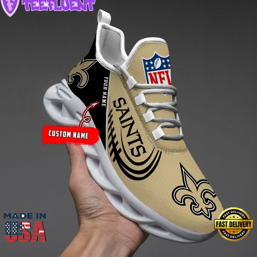 New Orleans Saints NFL Clunky Max Soul Shoes Personalized 1