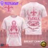 New Orleans Saints NFL Hope Strength Support Breast Cancer 3D T-Shirt