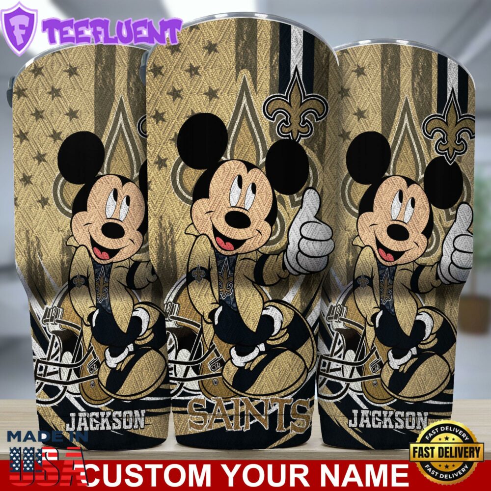 New Orleans Saints NFL-Custom Tumbler Mickey Mouse For You