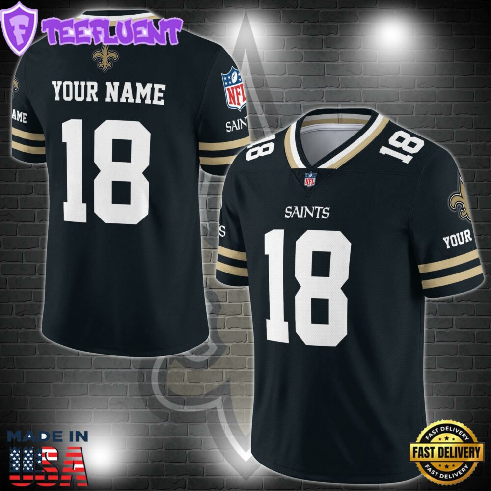 New Orleans Saints Personalized V-neck Football Jersey Sport Gifts For Fan