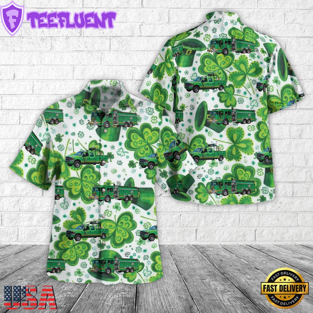 New Oxford, Pennsylvania, Irishtown Fire Company St Patrick's Day Hawaiian Shirt
