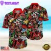 NEW Texas Tech Red Raiders Ncaa Mens Floral Button Up Hawaiian Shirt