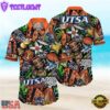 NEW Utsa Roadrunners Ncaa Mens Floral Button Up Hawaiian Shirt
