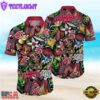 NEW Washington State Cougars Ncaa Mens Floral Button Up Hawaiian Shirt