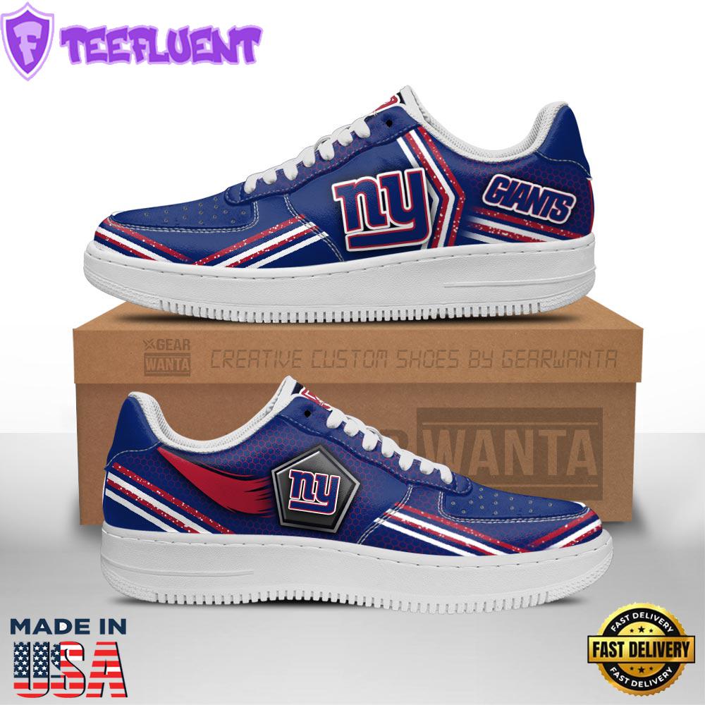 New York Giants Air Sneakers Custom Force Shoes For Fans