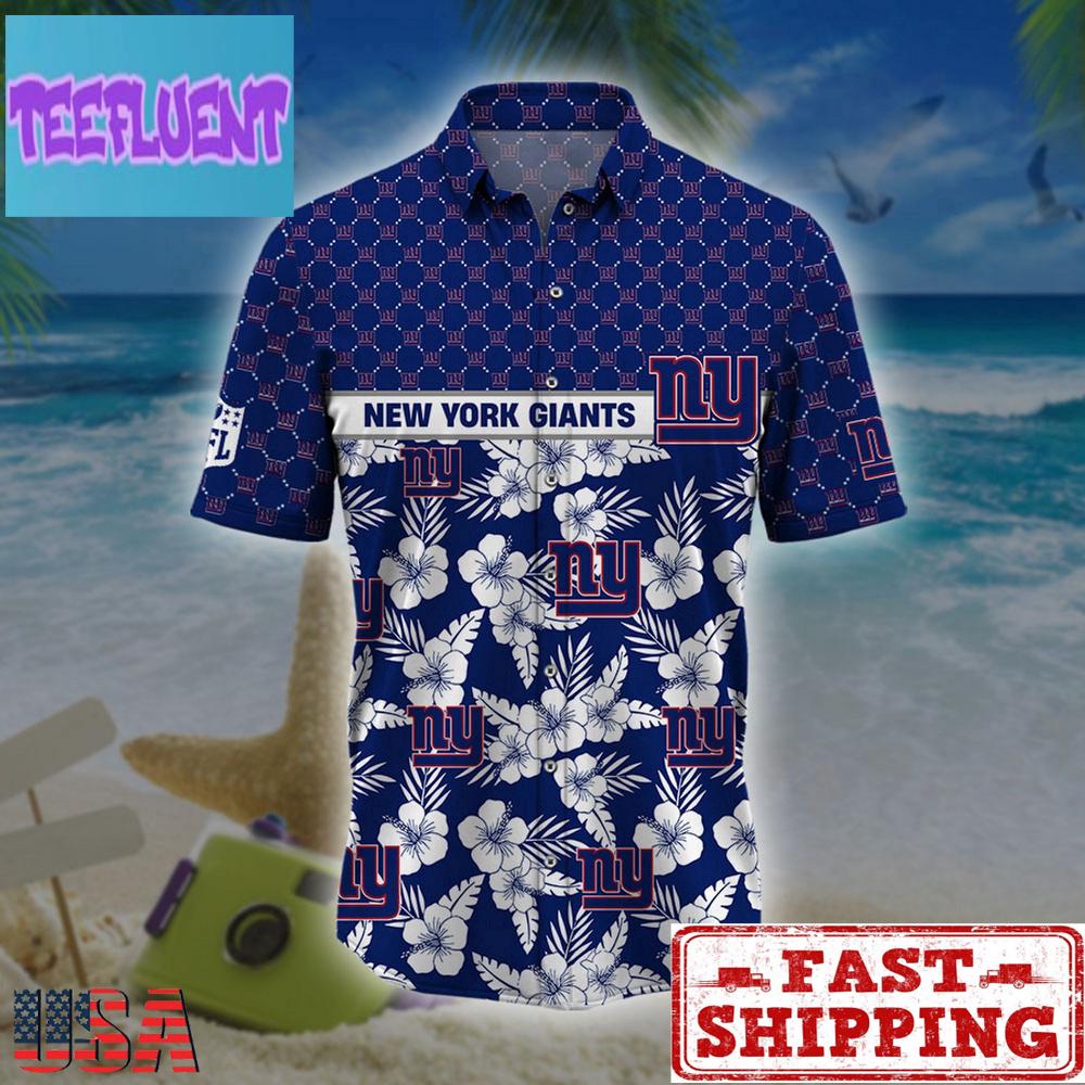 NFL New York Giants Palm Leaves Hawaiian Shirt , Summer Hawaiian Shirts NFL New York Giants Palm Leaves Hawaiian Shirt , Summer Hawaiian Shirts