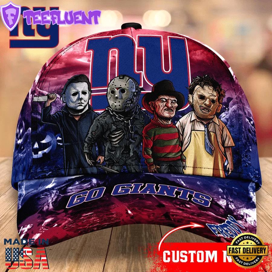 New York Giants NFL Personalized Trending Cap Mixed Horror Movie Characters