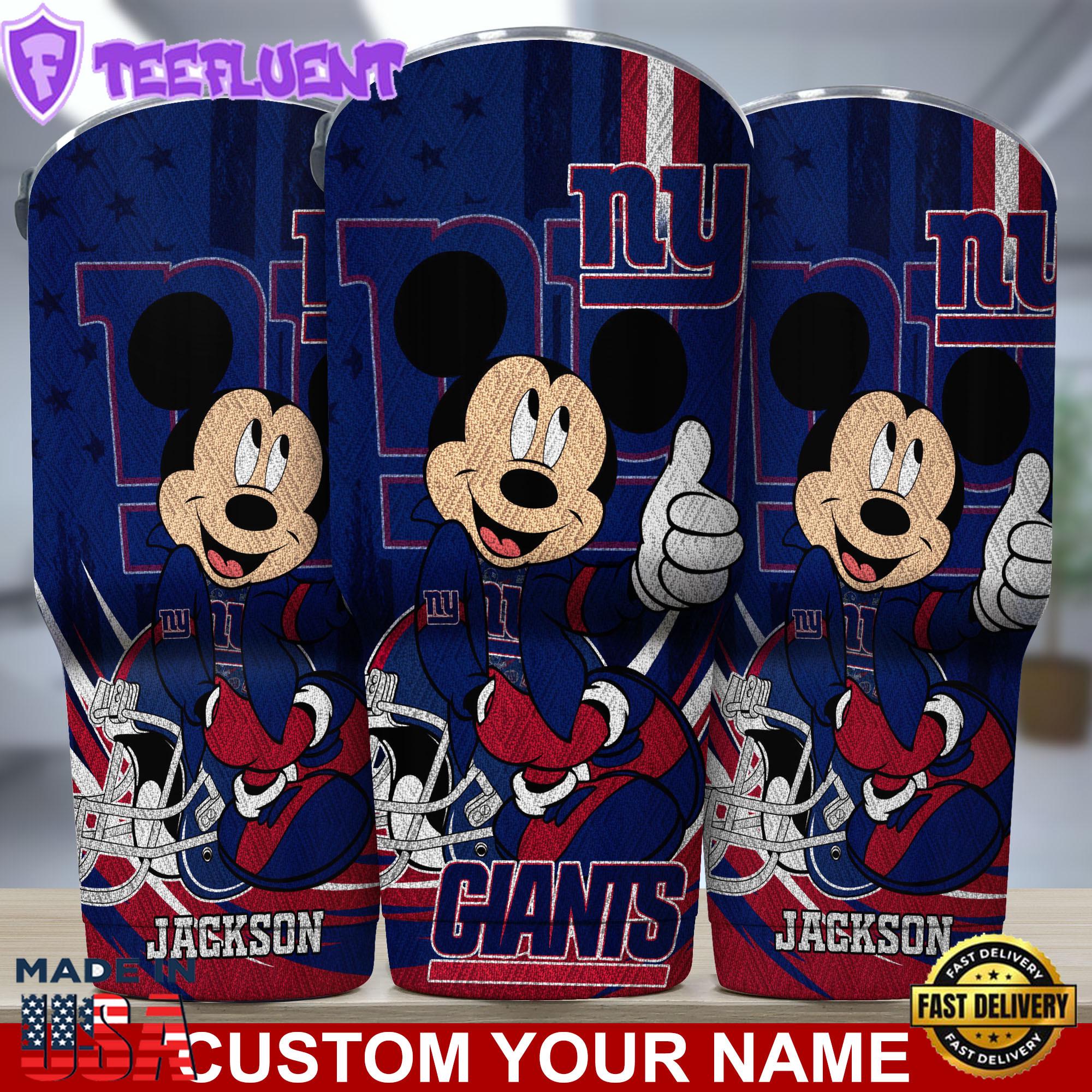 New York Giants NFL-Custom Tumbler Mickey Mouse For You Valentine Day New York Giants NFL-Custom Tumbler Mickey Mouse For You Valentine Day