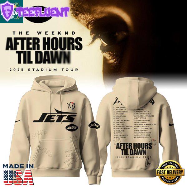 New York Jets 2025 The Weeknd After Hours Til Dawn Hoodie