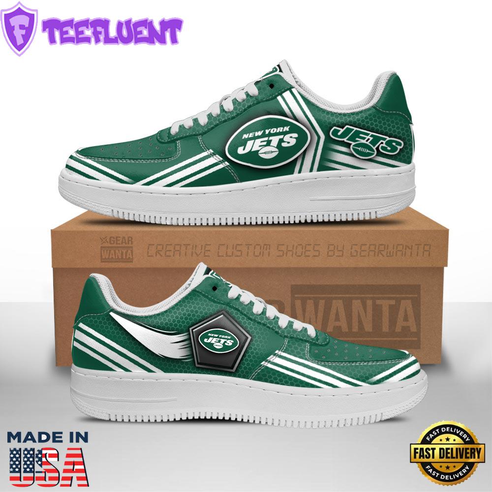 New York Jets Air Sneakers Custom Force Shoes For Fans