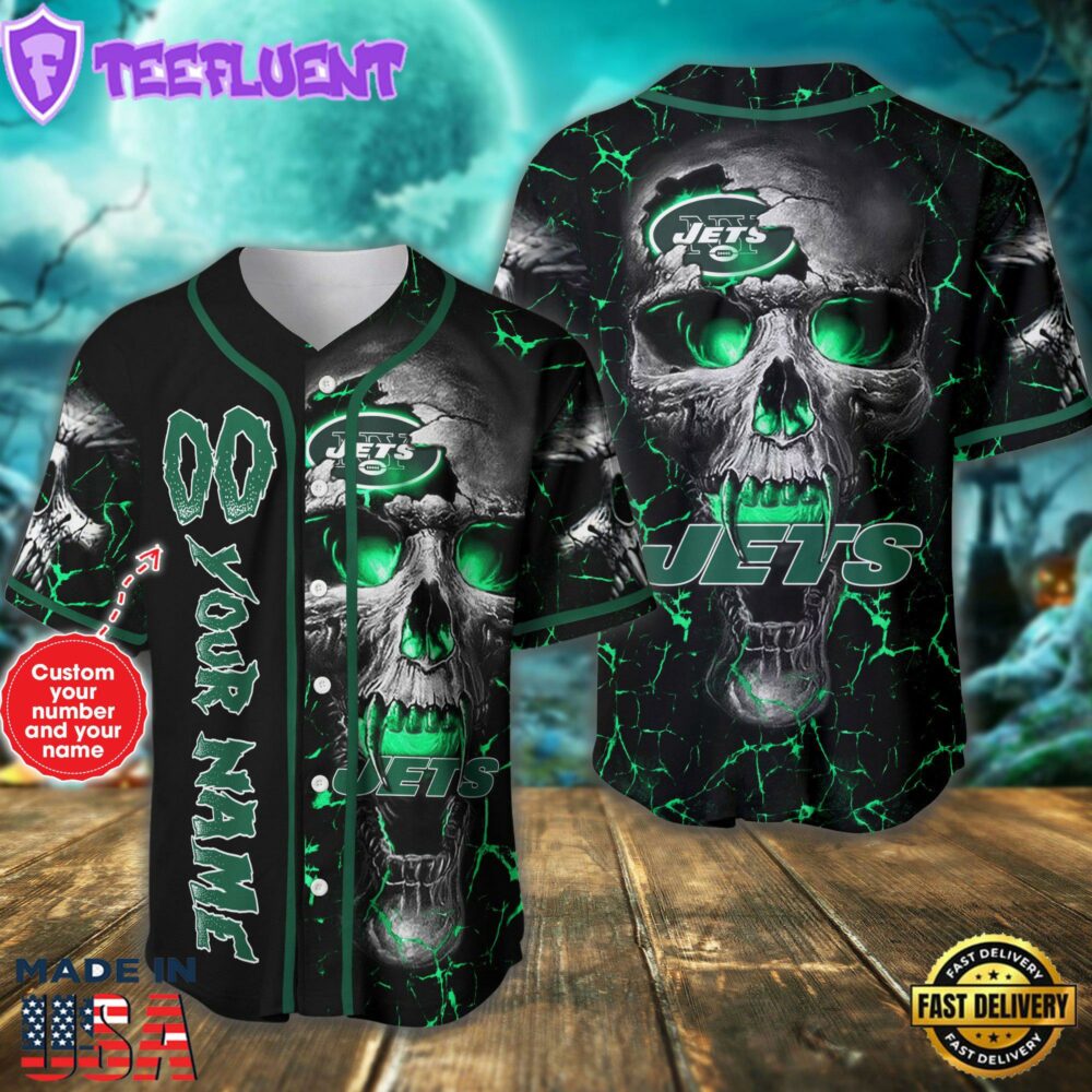 New York Jets NFL 3D Personalized Baseball Jersey Shirt For Fans
