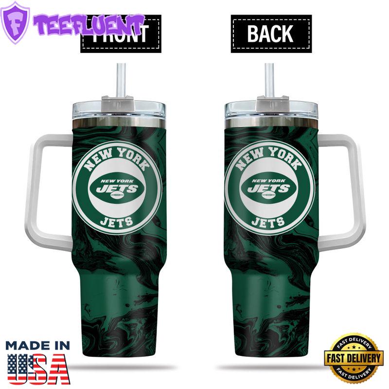 New York Jets NFL Custom Stanley Quencher 40oz Stainless Steel