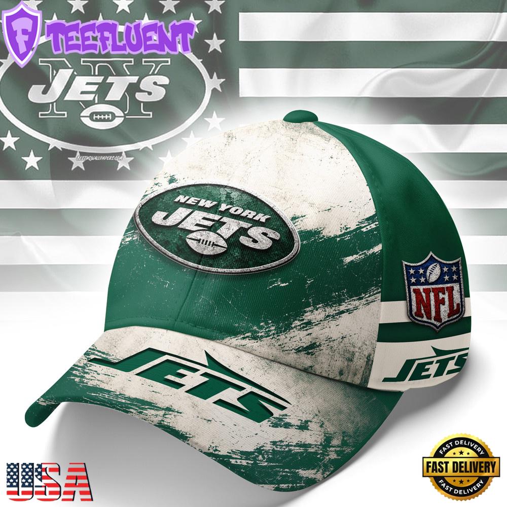 New York Jets NFL Grunge Style Team Baseball Cap