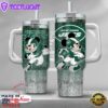 New York Jets NFL Mickey Mouse Glitter Custom Stanley Quencher 40oz Stainless Steel Tumbler With Handle