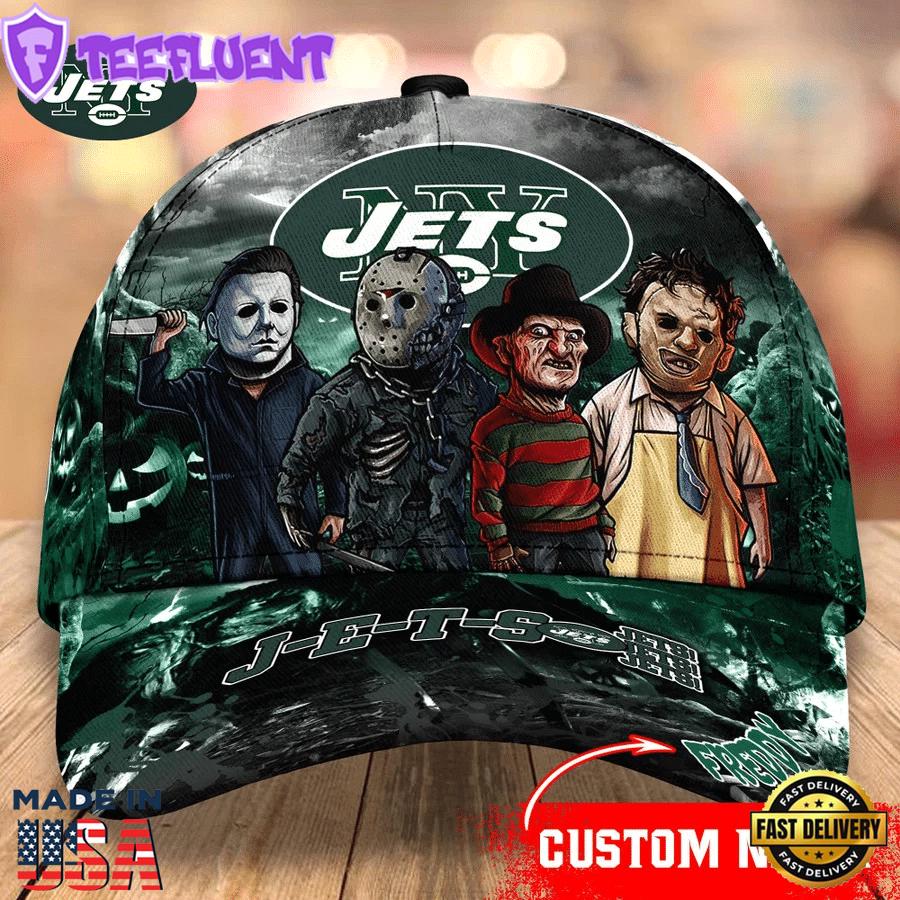 New York Jets NFL Personalized Trending Cap Mixed Horror Movie Characters