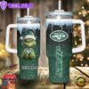 New York Jets NFL Sports Custom Stanley Quencher 40oz Stainless Steel Tumbler With Handle