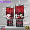New York Mets NCAA Mickey Mouse Custom Stanley Quencher 40oz Stainless Steel Tumbler With Handle