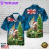 New Zealand Christmas Kiwi Bird and Fern Hawaiian Shirt
