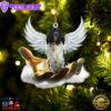 Newfounderland On The Hands Of Jesus Ornament, Gift For Christmas