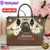 Newfoundland Dog Are Not Our Whole Life But They Make Our Lives Whole Leather Handbag