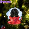 Newfoundland On The Cup Christmas Ornament, Gift For Christmas