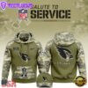 NFL Arizona Cardinals 2024 Salute to Service Club Green Camo Hoodie Best Veterans Day Gift