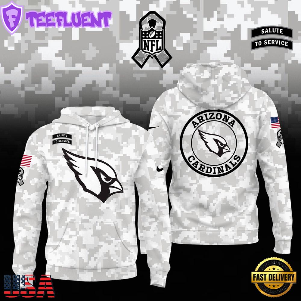 NFL Arizona Cardinals Camo 2024 Salute to Service Hoodie