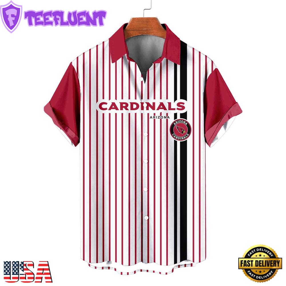 NFL Arizona Cardinals Classic Retro Mascot Line Summer Beach Hawaiian Shirt