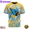NFL Arizona Cardinals Football Childhood Cancers All Over Print T-Shirt