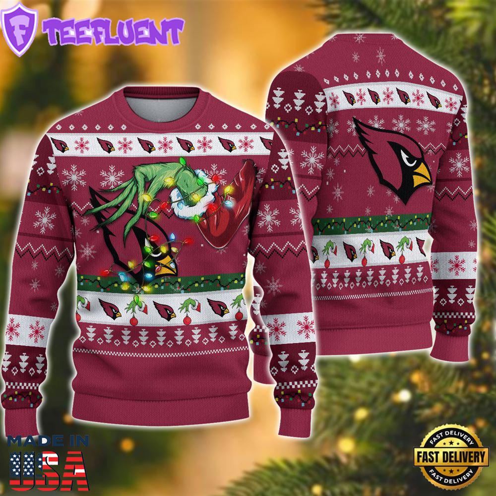 NFL Arizona Cardinals Grinch Christmas Ugly Sweater