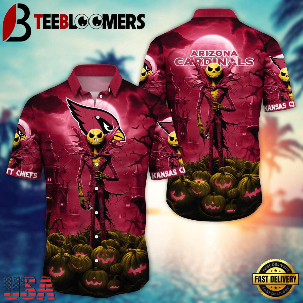 NFL Arizona Cardinals Halloween Jack Hawaiian Shirt