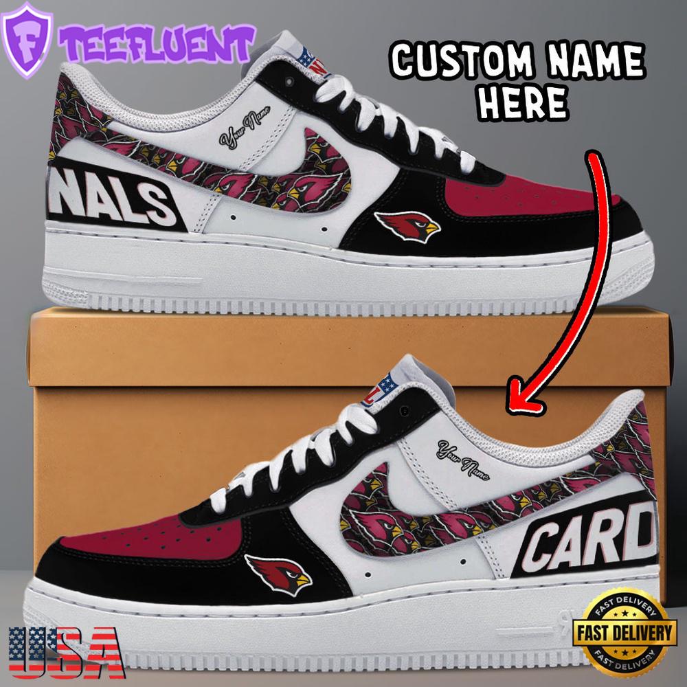 NFL Arizona Cardinals Logo Team Design Custom Air Force 1 Shoes