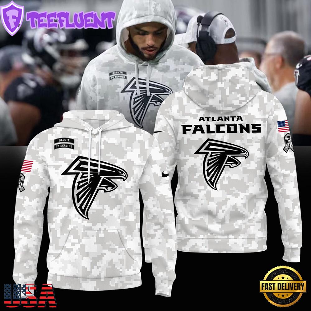 NFL Atlanta Falcons Camo 2024 Salute to Service Hoodie