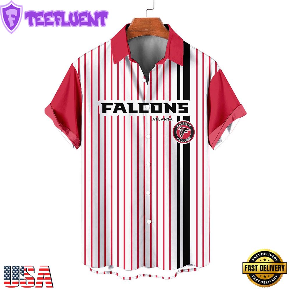 NFL Atlanta Falcons Classic Retro Mascot Line Summer Beach Hawaiian Shirt