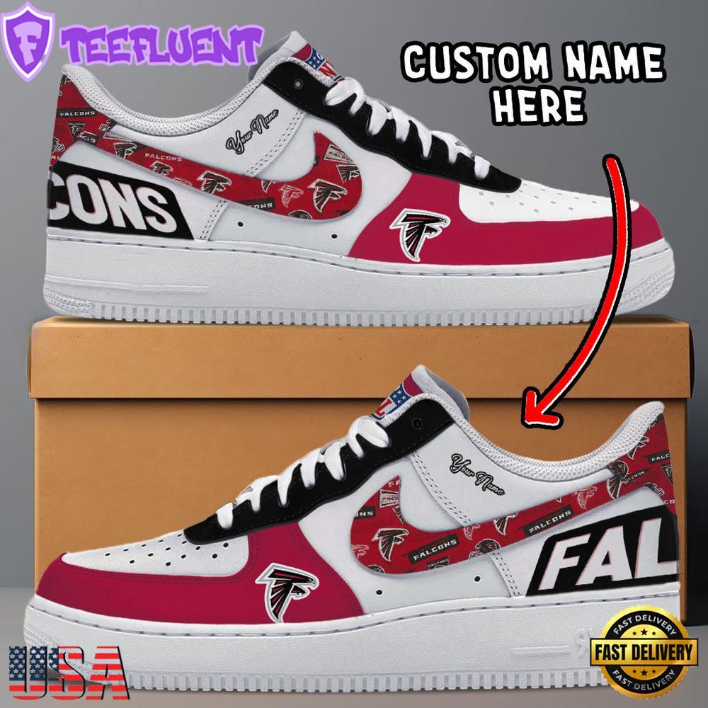 NFL Atlanta Falcons Logo Team Design Custom Air Force 1 Shoes