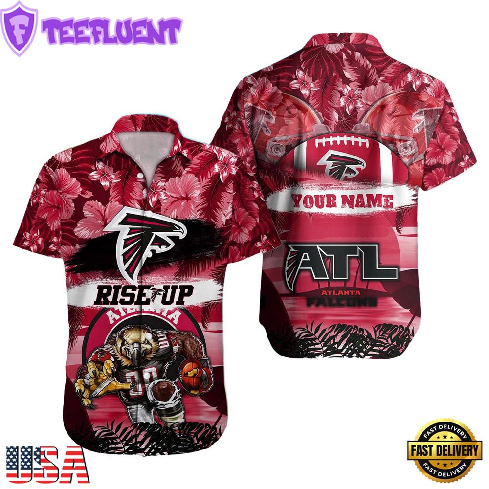 NFL Atlanta Falcons Mascot Football Hawaiian Shirt