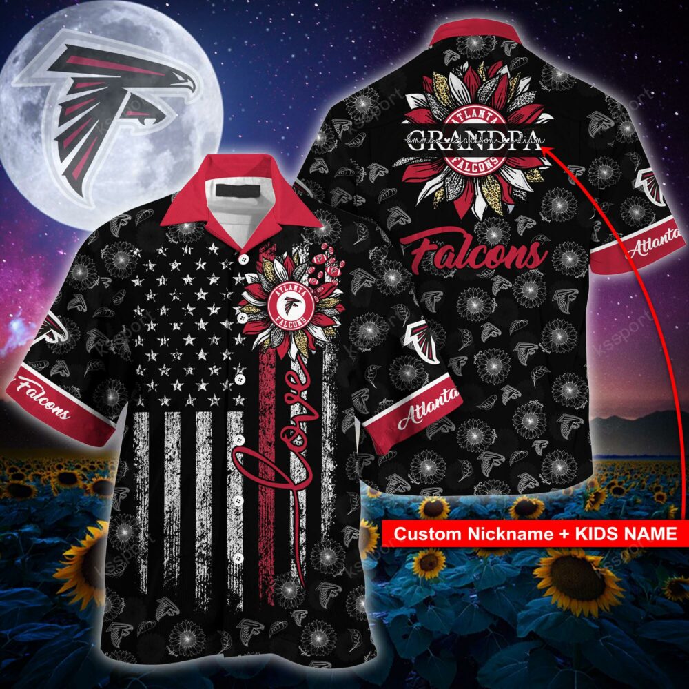 NFL Atlanta Falcons Sunflower For Mother Day Father Day Hawaiian Shirt