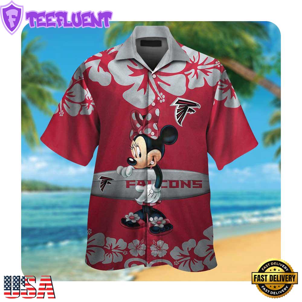 NFL Atlanta Falcons x Minnie Mouse Summer Hawaii Shirt