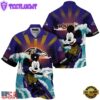NFL Baltimore Ravens Mickey Mouse Surfing Custom Name Hawaiian Shirt