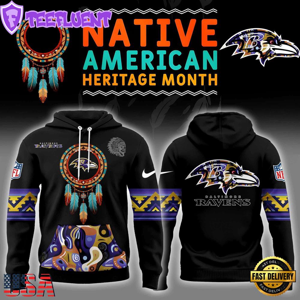 NFL Baltimore Ravens Native American Heritage Month Hoodie