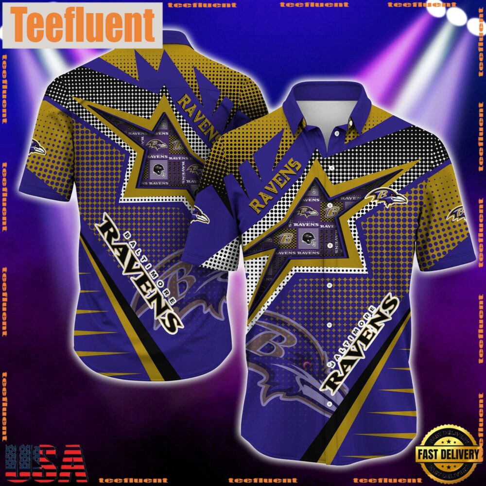NFL Baltimore Ravens Special Football Team Star Hawaiian Shirts