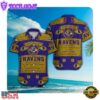NFL Baltimore Ravens Summer Button Up New Hawaii Shirt