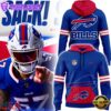 NFL Blue Buffalo Bills Alternate Helmet Hoodie