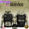 NFL Buffalo Bills 2024 Salute to Service Club Black Camo Hoodie Best Veterans Day Gift