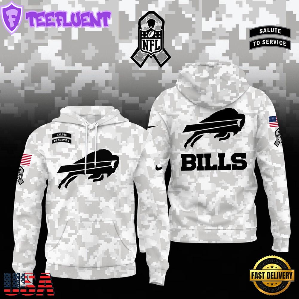 NFL Buffalo Bills Camo 2024 Salute to Service Hoodie