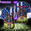 NFL Buffalo Bills Eagle US Flag x Veterans Custom Baseball Jersey
