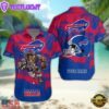 NFL Buffalo Bills Football Mascot Custom Name Hawaiian Shirt