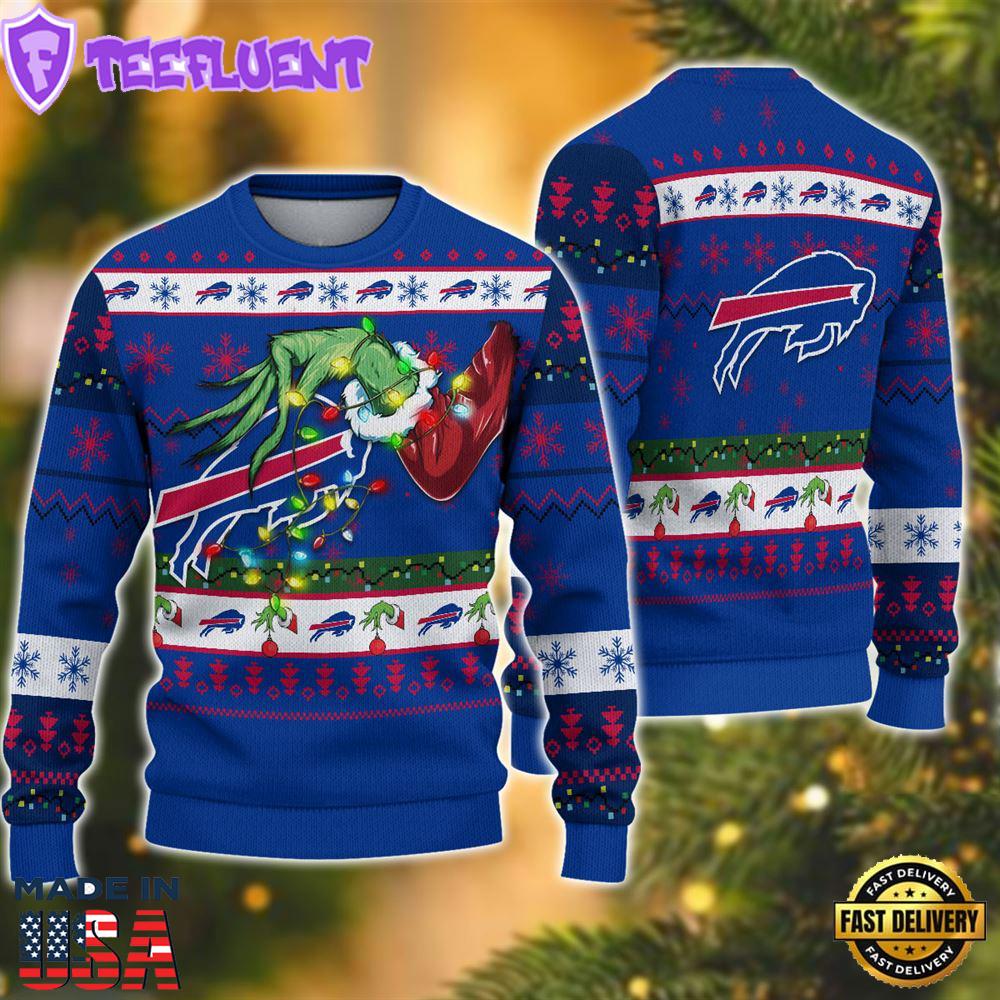 NFL Buffalo Bills Grinch Christmas Ugly Sweater